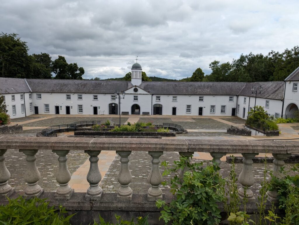 Castlearchdale court yard co Fermanagh Northern Ireland